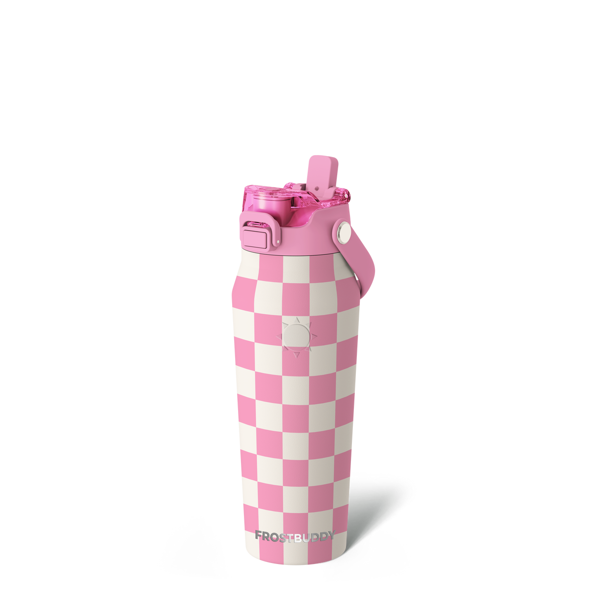 Bottle Buddy 24oz | Pink Checkered image 1